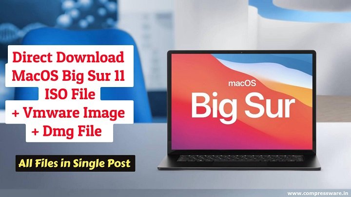 MacOS Big Sur ISO/Dmg/Vmware Google Drive zip File (8GB)