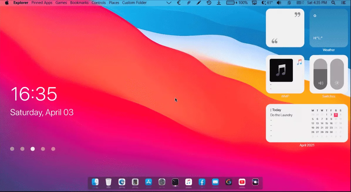 Windows 10 macOS Big Sur Edition ISO 2.5GB (Stylish OS)