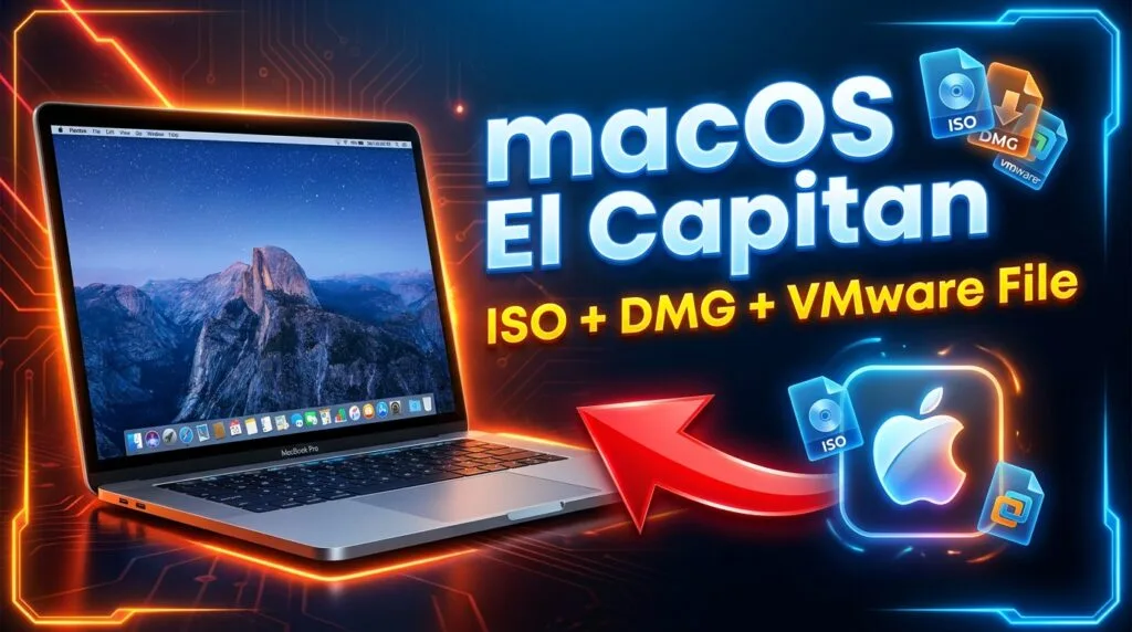 MacOS X El Capitan 10.11 Official ISO DMG VMware File 5GB