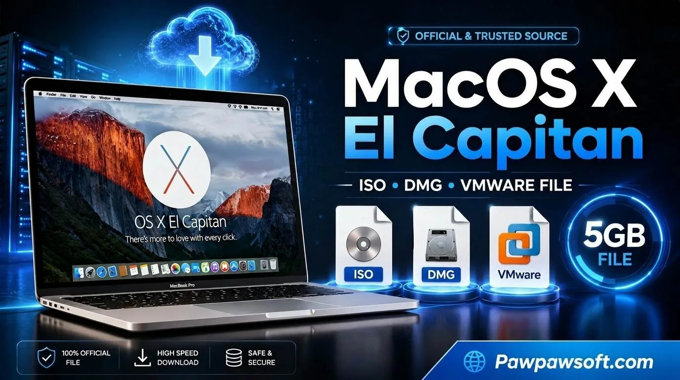 MacOS X El Capitan 10.11 Official ISO DMG VMware File 5GB