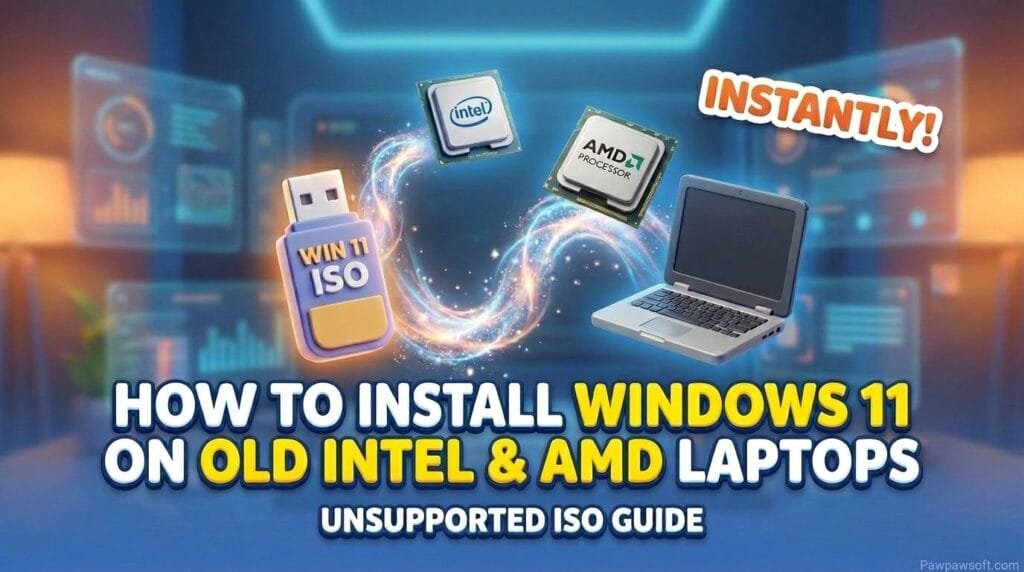 Windows 11 Pro ISO Google drive zip file (Unsupported PC)