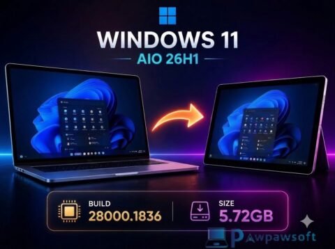 Windows 11 All in One 26H1 ISO File 21in1 JUST (5.7GB)