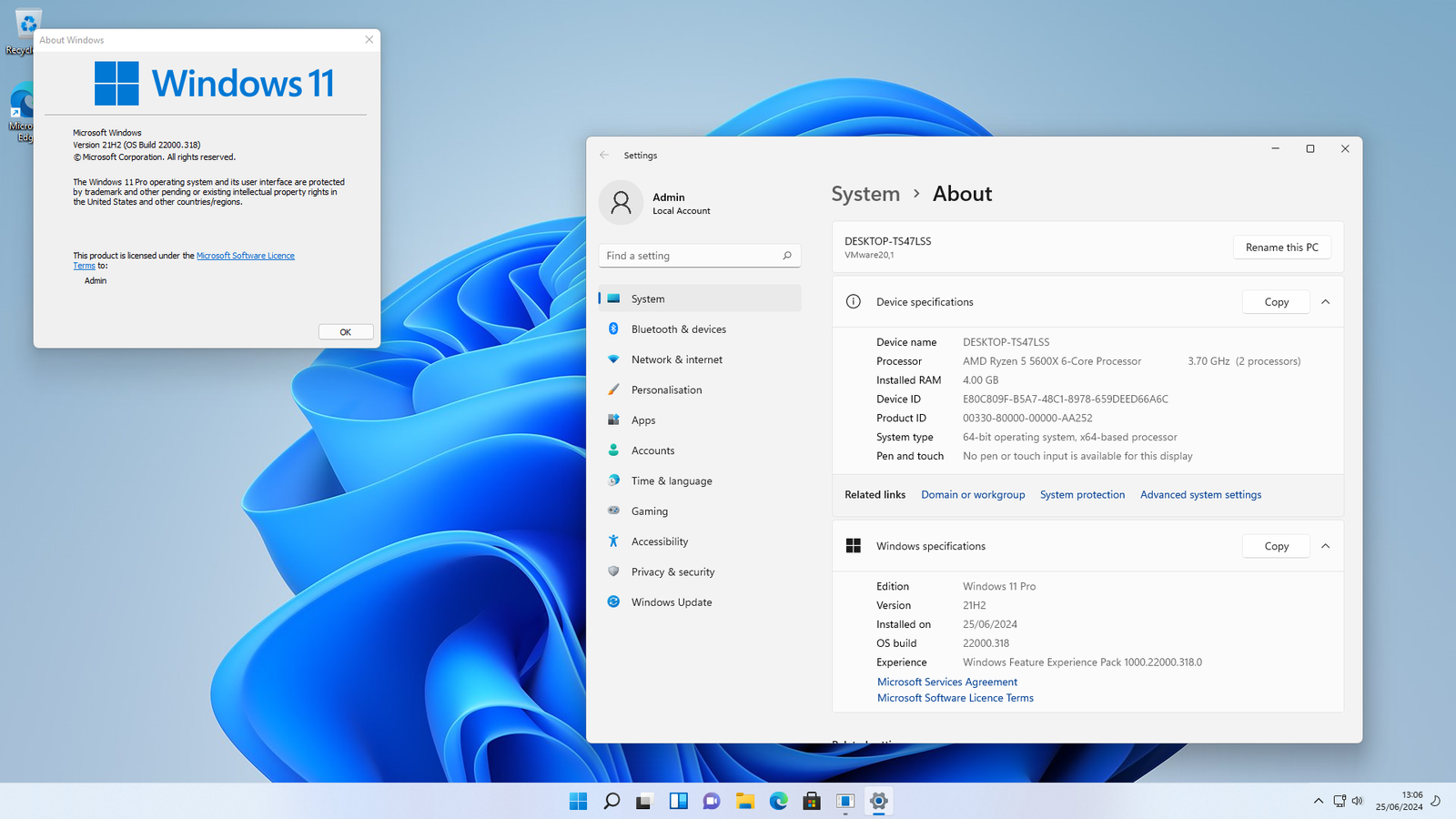 Windows 11 Pro 21H2 ISO 64-bit Only 4GB (Support All PC)